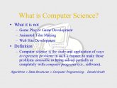 What is Computer Science? definition?