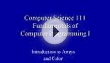Computer Science Fundamentals of Computer Programming I