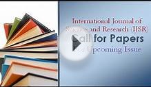 International Journal of Science and Research (IJSR)